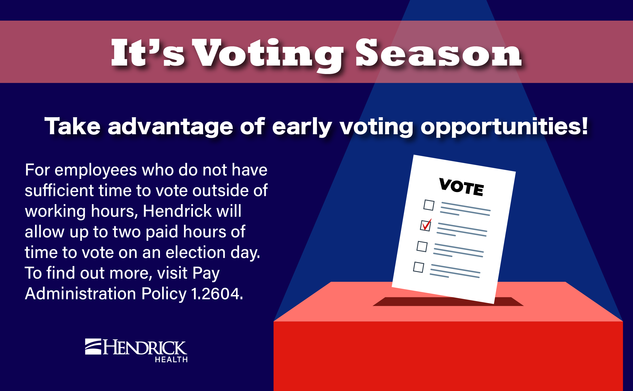 Time to Vote Graphic